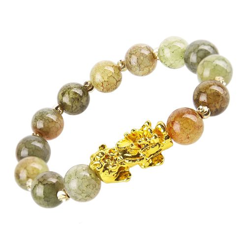 Bracelets Unisexe En Obsidienne, Perles, Chinois Fengshui Pixiu, Couleur Changeante, Richesse, Bonne Chance, Chaîne Pour Hommes Et Femmes