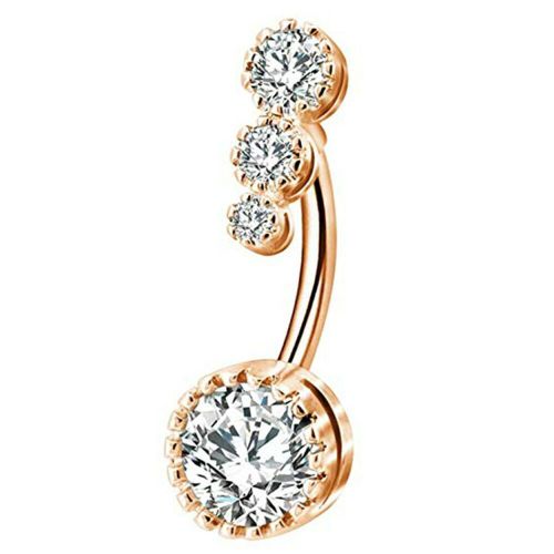 Anneau De Nombril En Cristal Pour Hommes Et Femmes, Anneau De Nombril En Zircon, Bijoux De Corps
