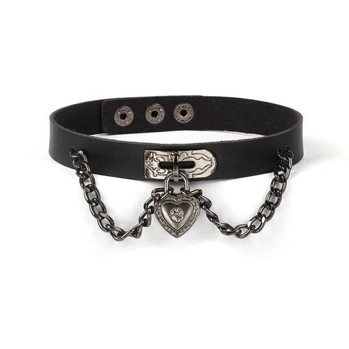 Colliers Ras Du Cou En Cuir Pour Femmes Et Filles, Style Gothique, Vintage, Pendentif En Forme De C¿Ur, Rétro, Tendance, Punk, Hip Hop, Bijoux À La Mode, Cadeaux