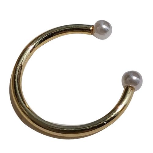 Bague Simple De Style Coréen Pour Femmes, Petite Perle En Argent Doré, Ouverture Réglable En Forme De C, Bijoux À La Mode, Cadeau, Nouvelle Collection