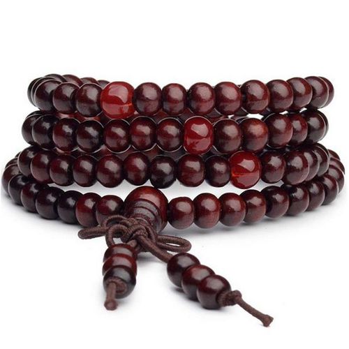 Bracelet De Bouddha Pour Hommes Et Femmes, Breloques Multicouches Élastiques, En Bois, Perles, Bijoux Cadeaux, 9 Couleurs
