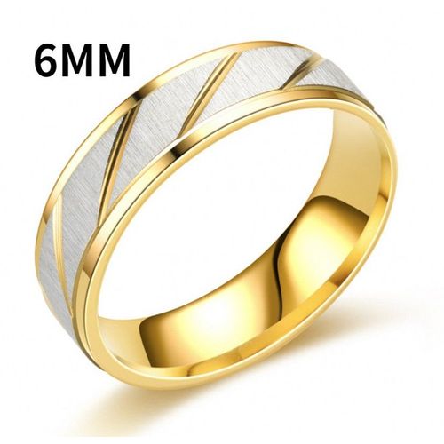 Bague De Couple En Acier Titane Doré, Nouvelle Mode, Fleur Étagée, Slash, Cadeau De Mariage