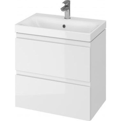 Meuble De Salle De Bain 60x37.5cm Faible Profondeur Blanc