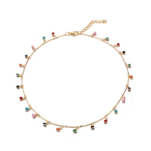 Collier En Pierre Bonbon Doré Pour Femmes Et Filles, Chaîne Ras Du Cou, Papillon, Élégant, Simple, Cadeau De Saint Valentin