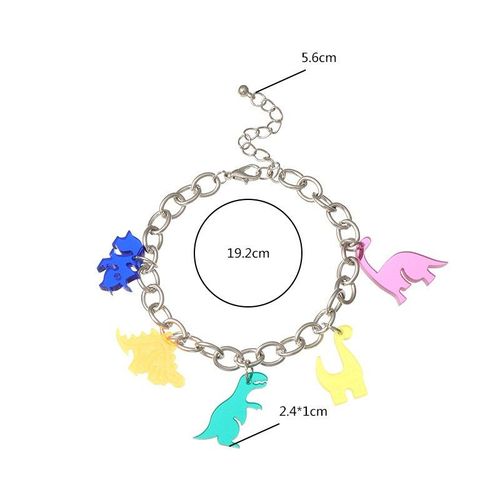 Bracelet De Cheville En Résine Dinosaure, Bijoux Créatifs, Cadeau Pour Filles Femmes, Plage D'été