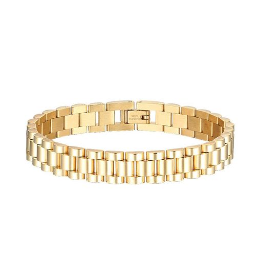 Bracelet De Luxe En Acier Titane Pour Hommes Et Femmes, Chaîne Épaisse, Hip Hop, À La Mode, Pour Couple