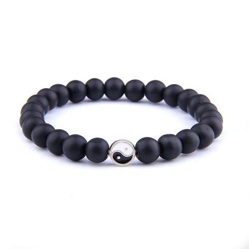 Bracelet De Couple Pour Hommes, Simple, Pin Blanc, Verre Givré, Plage, Fête