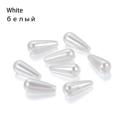 Imitation De Perles En Forme De Goutte D'eau, Rondes, En Plastique Abs, Pour Bricolage, Boucle D'oreille, Pendentif, Résultats De Bijoux, Fournitures De Fabrication, 100 Pièces/Lot