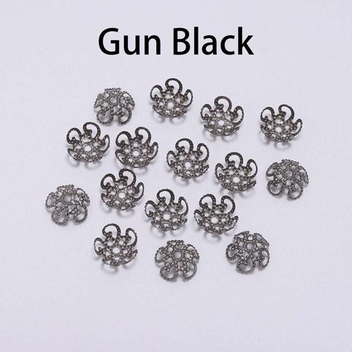 Perles D'espacement En Métal Doré, 100 Pièces, 8 10mm, Fleur Creuse, Bouchons D'extrémité, Pendentif, Breloques, Connecteurs Pour La Fabrication De Bijoux