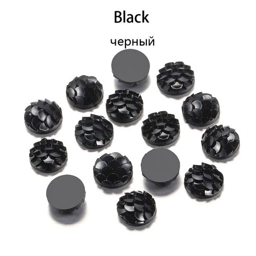 Cabochons En Écailles De Poisson, 50 Pièces, 8mm, À Dos Plat, Sirène, En Résine Pour La Fabrication De Bracelets, Accessoires