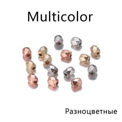 Perles De Rocaille Cubiques Carrées En Plastique, 300 À 500 Pièces/Lot, En Vrac, Perles D'espacement Amples Pour Bricolage De Bracelets, Fournitures De Fabrication De Bijoux