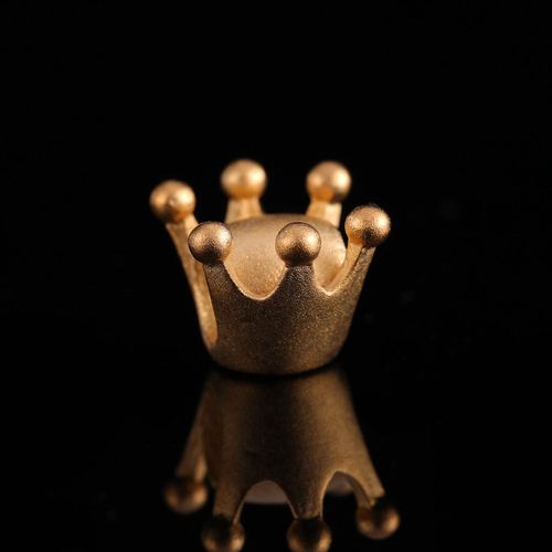 St.Kunkka Perles De Couronne, 8mm, En Or Jaune 24k, Adaptées Aux Bracelets, Bracelet À Breloques, Fait À La Main, Pour Femmes, Accessoires De Bijouterie, Mode