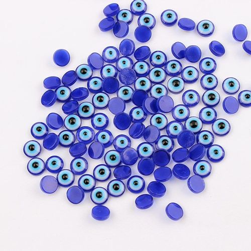 Perles Rondes En Résine, 50 Pièces, Département Artisanat, Dos Plat, Bleu Foncé, Mauvais ¿Il, Cabochon, Bracelet À Bricoler Soi Même, Accessoires, Résultats De Bijoux
