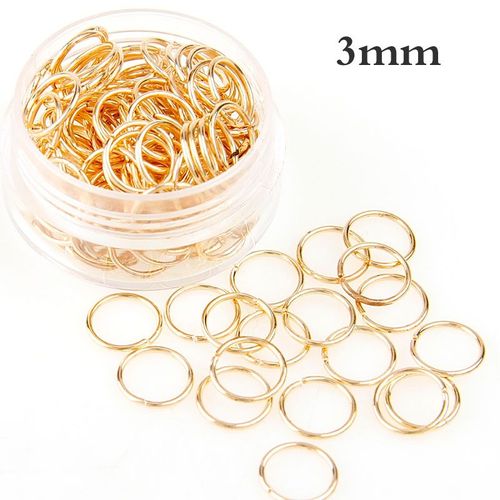 Anneaux De Saut Ouverts En Métal, Couleur Mixte Or Rose 3/4/5/6/7/8/10/12/20mm, Collier, Outil De Fermeture, Fabrication D'anneau