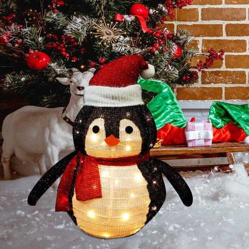 Lanterne,40 LED de Noël,Pere Noel Exterieur,Bonhomme de Neige