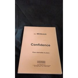 Confidence Pour Clarinette Et Piano- Max Méreaux- Fertile Plaine