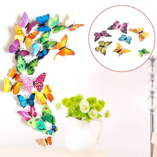 Autocollant Mural Pour Salle De Bain, Décoration De Chambre D'enfant, Motif Papillon
