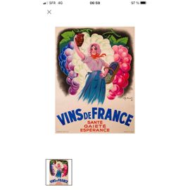 Affiche Poster Vin De France 