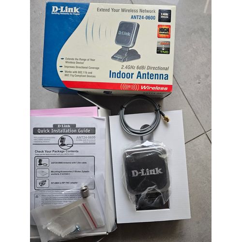 Antenne intérieure WIFI 2,4 GHZ D-LINK Neuve ANT24-0600