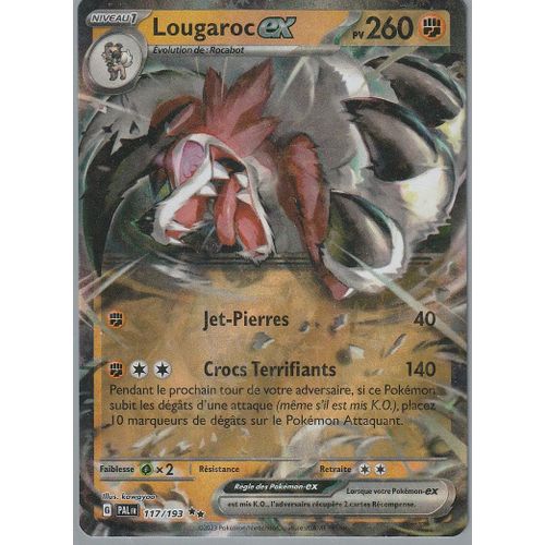 Carte Pokémon - Lougaroc Ex - 117/193 - Ultra-Rare - Ev2 Evolutions À Paldea