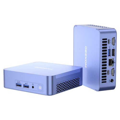 Mini PC GEEKOM AX8 Pro processeur AMD R7 8845HS - Ram 32 Go - SSD 1 To, Windows 11 Pro, WiFi 6E, Bleu