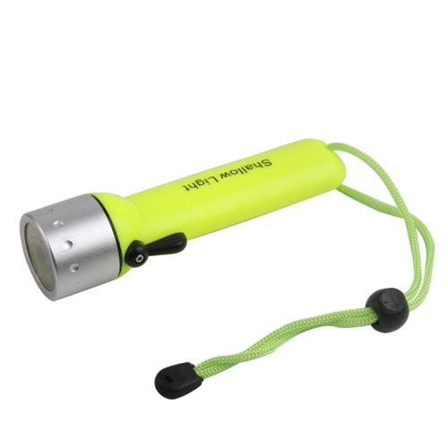 Lampe De Poche De Plongée Super Lumineuse 2000lm Q5 Étanche Flash Sous-Marin Plongée Profonde Plongée En Apnée Équipement De Lumiere Led, Jaune