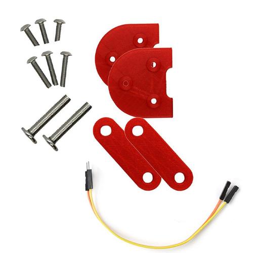 10 Pouces Entretoise De Pneu Arriere Kit Scooter Accessoires Fender Pads Pour Xiaomi M365 1s Pro Pro 2 Scooter Électrique Augmenté Joint,Rouge