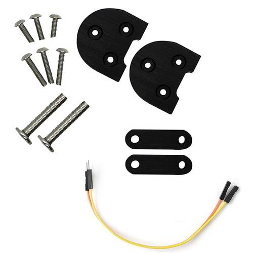 10 Pouces Entretoise De Pneu Arriere Kit Scooter Accessoires Fender Pads Pour Xiaomi M365 1s Pro Pro 2 Scooter Électrique Augmenté Joint, Noir