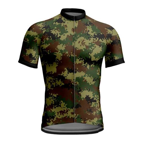 Bike Jersey Hommes Riding Shirt Short Respirant Riding Shirt Style De Camouflage