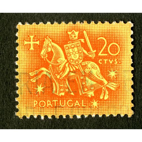Timbre Oblitéré Portugal, 20 Ctvs