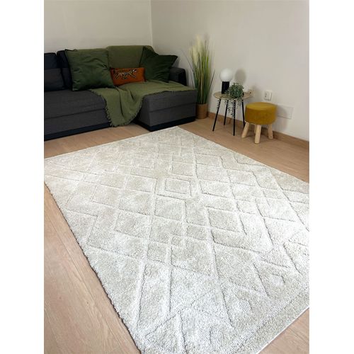 Tapis De Salon , Tapis Moderne, Beige Crème, Doux, Épais, Tapis De Sol, 160x230cm