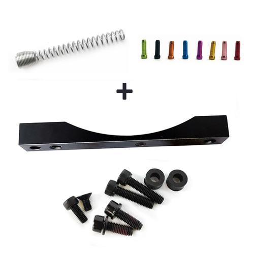 Zoom Xtech Brake Hb100 Kit D'adaptateur Pour Xiaomi M365 Et Pro 1s Pro 2 Scooter Électrique Cnc Accessoires D'adaptateur En Alliage D'aluminium, Ensemble Noir