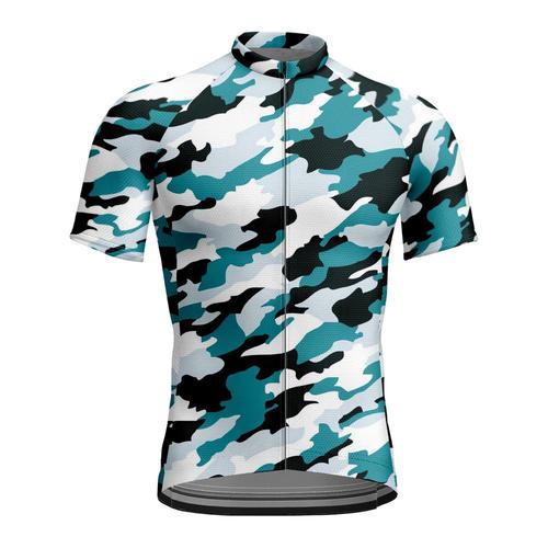 Cyclisme Jersey Manches Courtes Hommes Mountain Bike V¿ºtements V¿¿Lo De Route Style De Camouflage