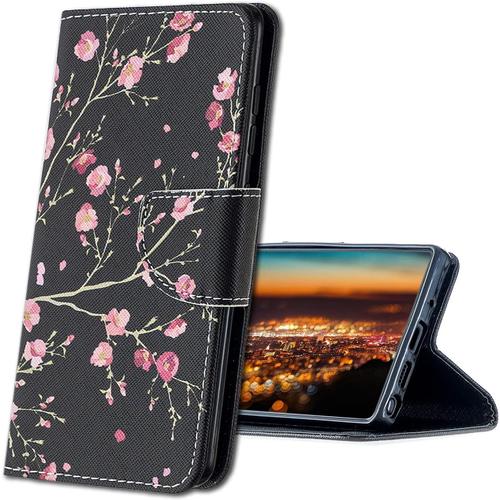 Cuir Premium Coque Pour Samsung Galaxy A32 5g, Durable Léger Classique Conçu Étui En Pu Cuir Portefeuille Etui Housse Pour Samsung Galaxy A32 5g. Hx1 Pink Flower