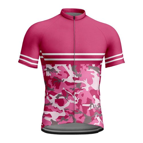 Hommes Cyclisme Maillot Manches Courtes Vitesse S¿¿Che Respirante Chemise 3d Style De Camouflage