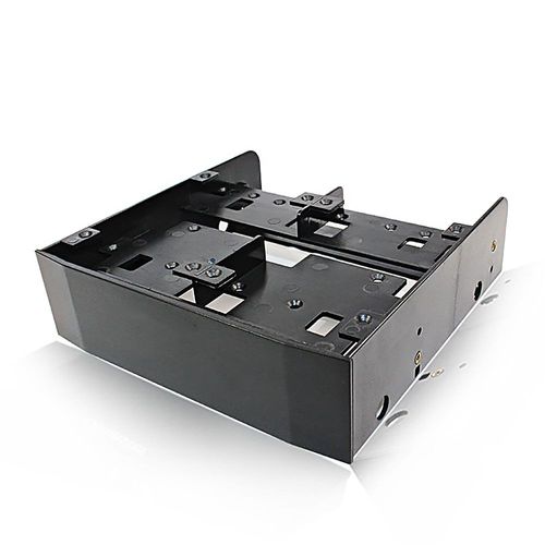 Noir - Adaptateur de disque dur SSD, baie de disquette, support de montage HDD, prend en charge jusqu'à 6x5.25 &quot, 3.5&quot, 2.5&quot