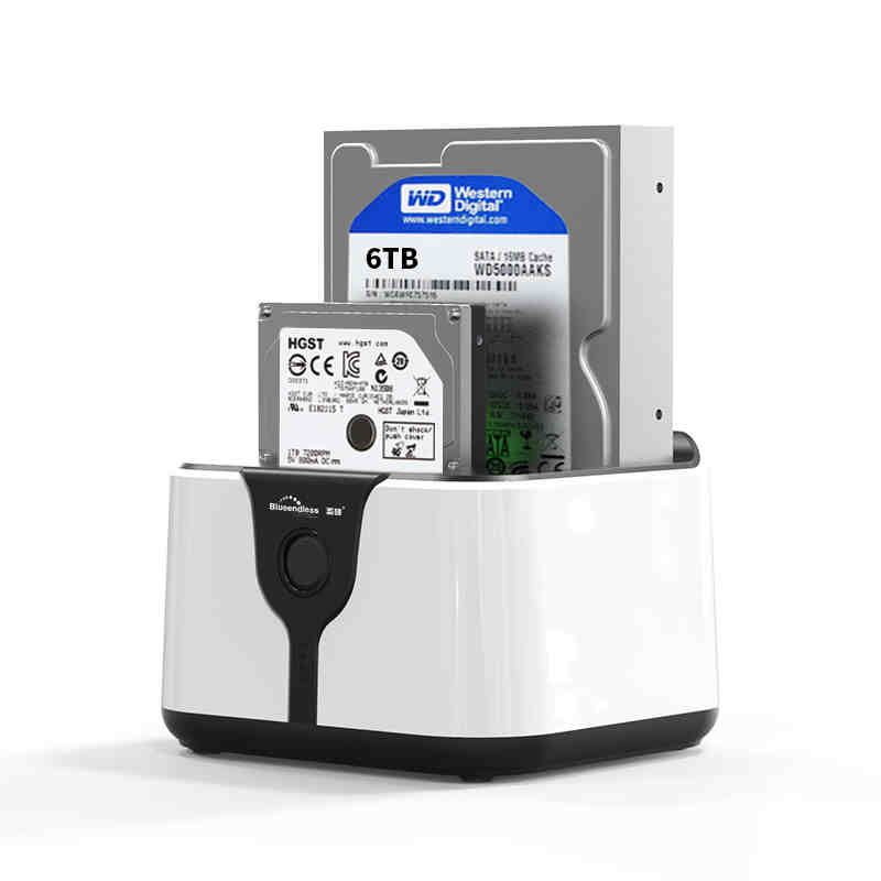 Bouche Dual Bay EU - Blueendless Station'accueil SATA HDD, 2... - 2