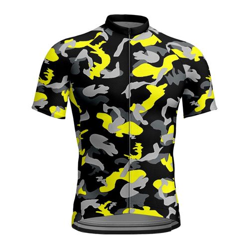 Maillot Cyclisme Hommes Bib Shorts ¿¿T¿¿ V¿¿Lo De Montagne Anti - Uv Cyclisme Team Racing Uniforme Style De Camouflage