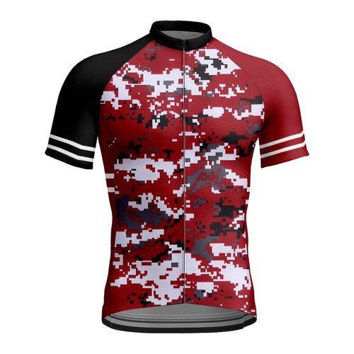 Maillot D'¿¿Quitation Manches Courtes V¿ºtements De V¿¿Lo De Montagne Pour Hommes Shorts De V¿¿Lo De Route Style De Camouflage