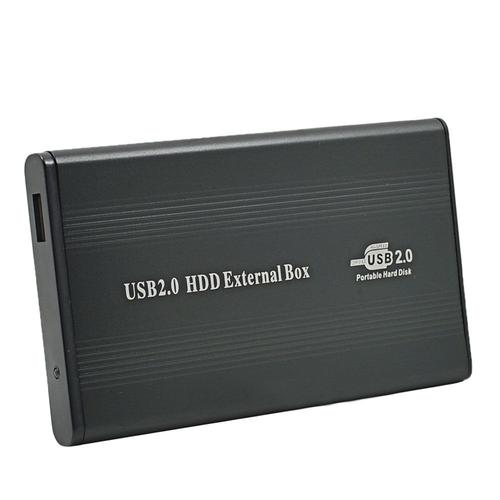 CHIPAL Boîtier externe USB 2.0 2.5 IDE en aluminium, pour disque dur HDD, 500 Go, 1 To, SSD, DVD, Optibay