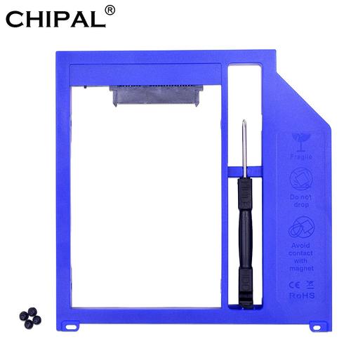 CHIPAL 2nd HDD Caddy 9.5mm SATA 3.0 pour 2.5 &quot2 to disque dur disque SSD étui pour macbook Pro Air 13&quot 15 &quot17&quot baie optique SuperDrive