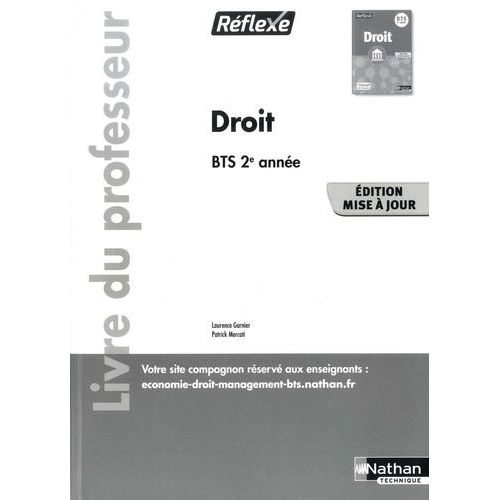 Droit Bts 2e Année Réflexe - Livre Du Professeur
