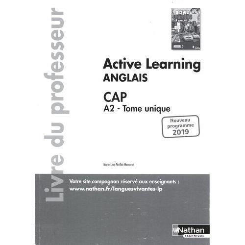 Anglais Cap A2 Tome Unique Active Learning - Livre Du Professeur