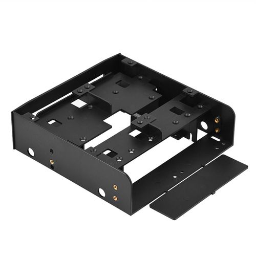 Noir - Oim84 Adaptateur HDD/SSD pour ordinateur, baie de lecteur de disquette de 2.5 pouces/3.5 pouces à 5.25 pouces, montage rapide