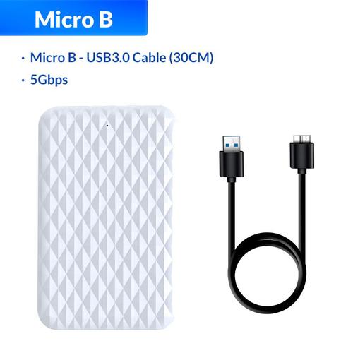 Cas 2520U3white - ORICO Adaptateur de disque dur mobile,SATA SSD, carte, boîtier externe pour disque dur SATA SSD 2.5 pouces pour WIN 10