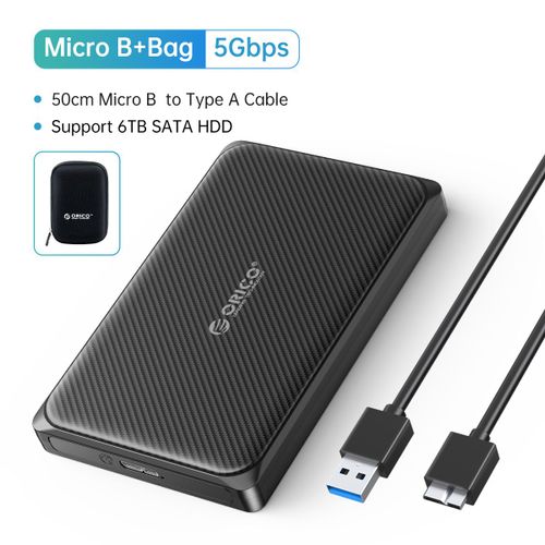 Usb3.0 Ajouter Un Sac - Orico Boîtier De Disque Dur Externe Zelico B, 2.5 Pouces, Sata Vers Usb 3.0, 5gbps Et 6gbps, Pour Pc, Ps5