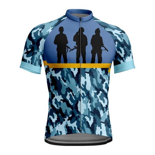 V¿ºtements D'¿¿Quitation Respirants ¿¿ Manches Courtes Pour Hommes 3d Bike Shorts Sportswear Speed Dry Set Style De Camouflage