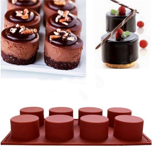 8 Moule A Savon En Silicone Cylindrique Moule A Savon Fait Main Bricolage Moule A Savon Ovale Moule A Savon En Silicone, 29.3*17.2*3.7cm