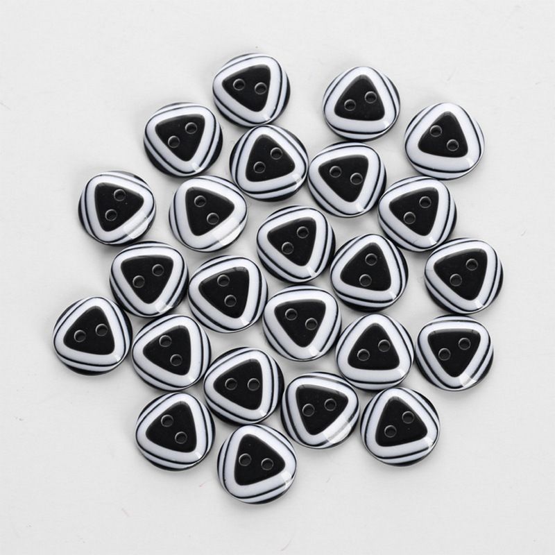 Bouton En Rsine Motif Triangle Rond Bouton Mignon Boutons D...