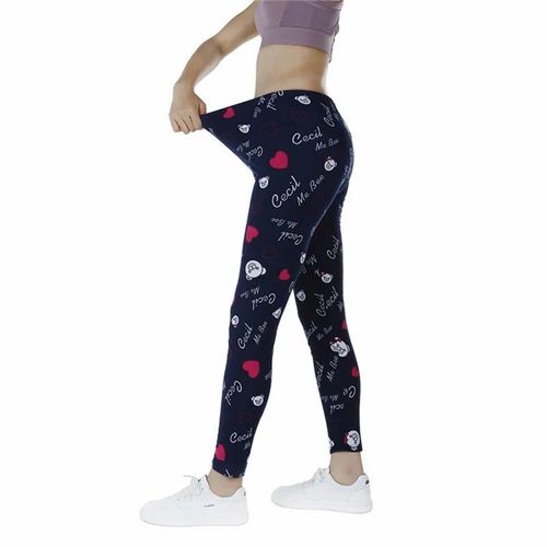 Indjxnd Femmes Imprimé Leggings Fitness Jambières D'exercices Pantalons Pour Femmes Mode Taille Haute Vêtements Fleur Imprimé Leggings